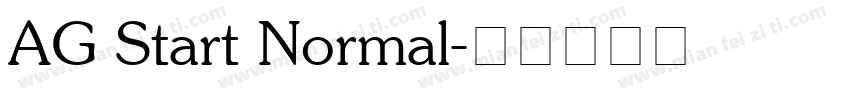AG Start Normal字体转换
